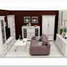 Шкаф-витрина Stylius (Стилиус) B169-REG1W2S BRW заказать по цене 34 400 руб. в Ростове на Дону в интернет магазине