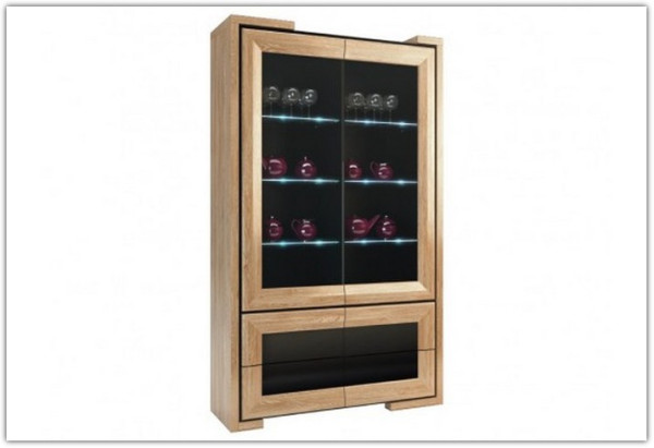 Витрина высокая 2DS4SZ CORINO Mebin заказать по цене 409 522,86 руб. в Ростове на Дону в интернет магазине