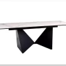 Стол обеденный Signal PETERSON Ceramic 160 раскладной (Statuario Venato белый/черный мат) заказать по цене 162 833 руб. в Ростове на Дону в интернет магазине