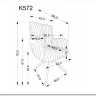 Стул кухонный Halmar K572 поворотный (кремовый/черный) заказать по цене 21 713 руб. в Ростове на Дону в интернет магазине