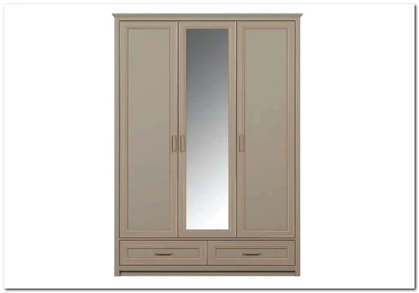 Шкаф с зеркалом Классик SZF2D1L2S глиняный серый БРВ заказать по цене 105 620 руб. в Ростове на Дону в интернет магазине