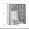 Купить Шкаф Koen SZF3D2S ясень снежный BRW с доставкой по России по цене производителя можно в магазине Другая Мебель в Ростове на Дону