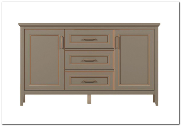 Комод Classic KOM2D3S глиняный серый BRW заказать по цене 37 200 руб. в Ростове на Дону в интернет магазине