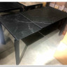 Стол CORNER 120 MATT BLACK MARBLE SOLID CERAMIC / BLACK, DISAUR заказать по цене 53 750 руб. в Ростове на Дону в интернет магазине