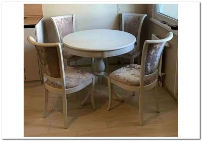 Стол обеденный Диалог 7 круглый на балясине (раздвижной) BOSSANOVA