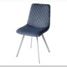 Стул DAIQUIRI BLUVEL-06 BLUE / белый каркас, велюр заказать по цене 4 050 руб. в Ростове на Дону в интернет магазине