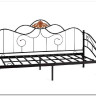 Купить Кровать Federica (mod. AT-881) 90*200 см (Day bed), красный дуб/черный с доставкой по России по цене производителя можно в магазине Другая Мебель в Ростове на Дону