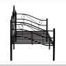 Купить Кровать Federica (mod. AT-881) 90*200 см (Day bed), красный дуб/черный с доставкой по России по цене производителя можно в магазине Другая Мебель в Ростове на Дону