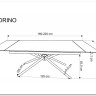Стол обеденный Halmar VITORINO 160 раскладной (белый мрамор/черный) заказать по цене 80 169 руб. в Ростове на Дону в интернет магазине