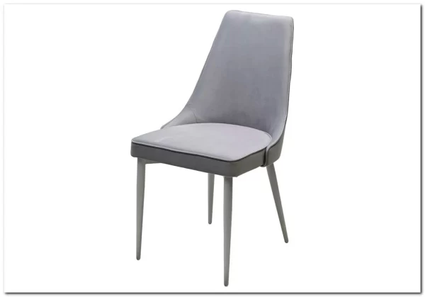 Стул NEPAL-P СВЕТЛО-СЕРЫЙ BM-4, велюр/ белый каркас заказать по цене 7 100 руб. в Ростове на Дону в интернет магазине