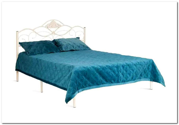 Купить Кровать Federica (mod. AT-881) 160*200 (Queen bed), Белый (butter white) с доставкой по России по цене производителя можно в магазине Другая Мебель в Ростове на Дону