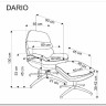 Кресло HALMAR DARIO серый/черный заказать по цене 42 260 руб. в Ростове на Дону в интернет магазине