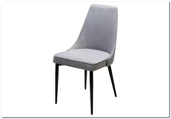 Стул NEPAL-P СВЕТЛО-СЕРЫЙ BM-4, велюр/ черный каркас заказать по цене 7 100 руб. в Ростове на Дону в интернет магазине