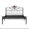 Купить Кровать Federica (mod. AT-881) 160*200 (Queen bed), красный дуб/черный с доставкой по России по цене производителя можно в магазине Другая Мебель в Ростове на Дону