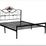 Купить Кровать Federica (mod. AT-881) 160*200 (Queen bed), красный дуб/черный с доставкой по России по цене производителя можно в магазине Другая Мебель в Ростове на Дону