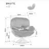 Кресло SIGNAL BRIGITTE Brego 68 карри/хром заказать по цене 41 646 руб. в Ростове на Дону в интернет магазине
