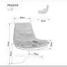 Кресло SIGNAL FELICIA Raven 44 корица/бежевый/черный мат заказать по цене 39 807 руб. в Ростове на Дону в интернет магазине