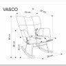 Кресло-качалка HALMAR VASCO горчичный заказать по цене 24 578 руб. в Ростове на Дону в интернет магазине