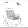 Кресло SIGNAL CELLA Brego 77 (оливковый/черный) заказать по цене 24 687 руб. в Ростове на Дону в интернет магазине