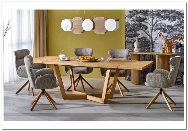 Стол обеденный Halmar MASSIVE 3 160 (дуб натуральный/дуб натуральный) заказать по цене 120 551 руб. в Ростове на Дону в интернет магазине