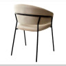Стул ГЕММА цвет бежевый #H06 велюр / черный каркас заказать по цене 6 500 руб. в Ростове на Дону в интернет магазине