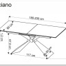 Стол обеденный Halmar LUCIANO 180 раскладной (белый мрамор/черный) заказать по цене 164 345 руб. в Ростове на Дону в интернет магазине