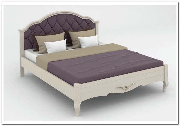 Кровать с каретной стяжкой Флоренция из массива бука заказать по цене 66 096 руб. в Ростове на Дону в интернет магазине