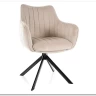 Стул кухонный Signal AZALIA Velvet Bluvel 30 поворотный (светло-бежевый/черный) заказать по цене 20 033 руб. в Ростове на Дону в интернет магазине