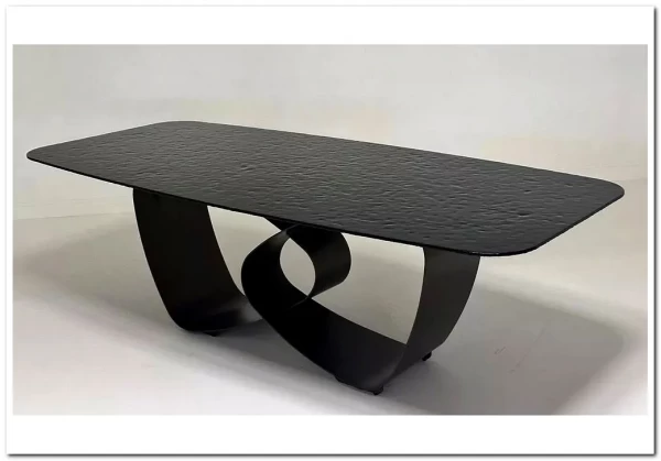 Стол TOVE 240 GREY, стекло BUBBLE / Шоколадное золото каркас ®DISAUR заказать по цене 150 500 руб. в Ростове на Дону в интернет магазине