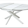 Стол TRENTO 120 HIGH GLOSS STATUARIO Белый мрамор глянцевый, керамика/ белый каркас заказать по цене 73 620 руб. в Ростове на Дону в интернет магазине