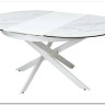 Стол TRENTO 120 HIGH GLOSS STATUARIO Белый мрамор глянцевый, керамика/ белый каркас заказать по цене 73 620 руб. в Ростове на Дону в интернет магазине