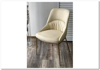 Стул ABRIOLA Milk Ti-02, PU / шампань, DISAUR