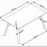 Стол обеденный Halmar HALIFAX (серый/черный) заказать по цене 37 992 руб. в Ростове на Дону в интернет магазине