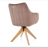 Стул кухонный Signal AZALIA D Velvet Bluvel 40 поворотный (темно-бежевый/дуб) заказать по цене 21 209 руб. в Ростове на Дону в интернет магазине