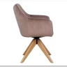Стул кухонный Signal AZALIA D Velvet Bluvel 40 поворотный (темно-бежевый/дуб) заказать по цене 21 209 руб. в Ростове на Дону в интернет магазине