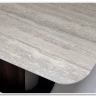 Стол DAGFINN 160 IVORY TRAVERTINE SOLID CERAMIC / Кофе / Орех, ®DISAUR заказать по цене 95 600 руб. в Ростове на Дону в интернет магазине