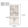 Витрина Florencia  REG2W2D1S персидский жемчуг BRW заказать по цене 46 902 руб. в Ростове на Дону в интернет магазине