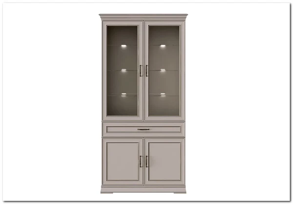 Витрина Florencia  REG2W2D1S персидский жемчуг BRW заказать по цене 46 902 руб. в Ростове на Дону в интернет магазине