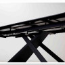 Стол LIVORNO 180 MATT WHITE MARBLE SOLID CERAMIC / BLACK заказать по цене 88 950 руб. в Ростове на Дону в интернет магазине