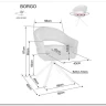 Стул кухонный Signal BORGO Raven 18 поворотный (темно-серый/черный) заказать по цене 19 050 руб. в Ростове на Дону в интернет магазине
