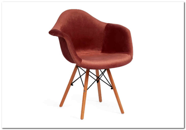 Кресло Secret De Maison CINDY SOFT (EAMES) (mod. 101) коралловый (HLR 44)/натуральный заказать по цене 7 720 руб. в Ростове на Дону в интернет магазине