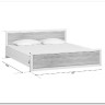 Купить Кровать Koen LOZ180x200 ясень снежный BRW с доставкой по России по цене производителя можно в магазине Другая Мебель в Ростове на Дону