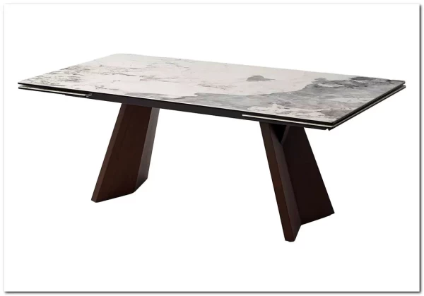 Стол BRIAN 200 MATTE PANDORA керамика на стекле/ Орех, ®DISAUR заказать по цене 133 100 руб. в Ростове на Дону в интернет магазине