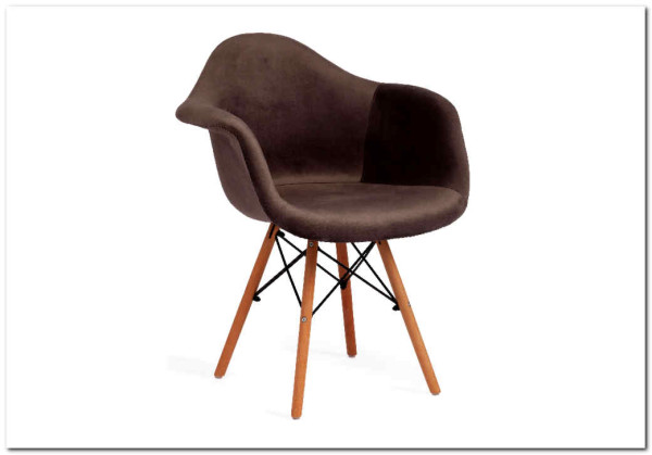 Кресло Secret De Maison CINDY SOFT (EAMES) (mod. 101) серый (HLR 24)/натуральный заказать по цене 7 720 руб. в Ростове на Дону в интернет магазине