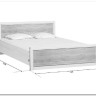 Купить Кровать Koen LOZ140x200 ясень снежный BRW с доставкой по России по цене производителя можно в магазине Другая Мебель в Ростове на Дону