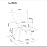 Кресло Signal CARMEN VELVET (серый) заказать по цене 23 645 руб. в Ростове на Дону в интернет магазине