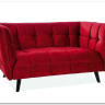 Диван CASTELLO 2 Velvet Bluvel 59  Signal (бордовый) заказать по цене 84 495 руб. в Ростове на Дону в интернет магазине