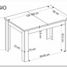 Стол обеденный Halmar BAGIO 120 раскладной (дуб артизан/черный) заказать по цене 28 173 руб. в Ростове на Дону в интернет магазине