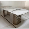 Стол CHIAVARI 220 KL-188 Контрастный мрамор матовый, итальянская керамика / Шампань, DISAUR заказать по цене 96 480 руб. в Ростове на Дону в интернет магазине
