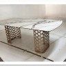 Стол CHIAVARI 220 KL-188 Контрастный мрамор матовый, итальянская керамика / Шампань, DISAUR заказать по цене 96 480 руб. в Ростове на Дону в интернет магазине